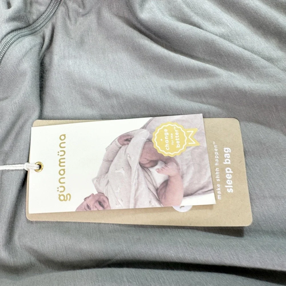 Gunamuna Sleep Bag Baby 24-36M Gray 0.5 TOG Bamboo Viscose Wearable Blanket